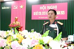 Quân khu sơ kết công tác đảng, công tác chính trị 6 tháng đầu năm 2025